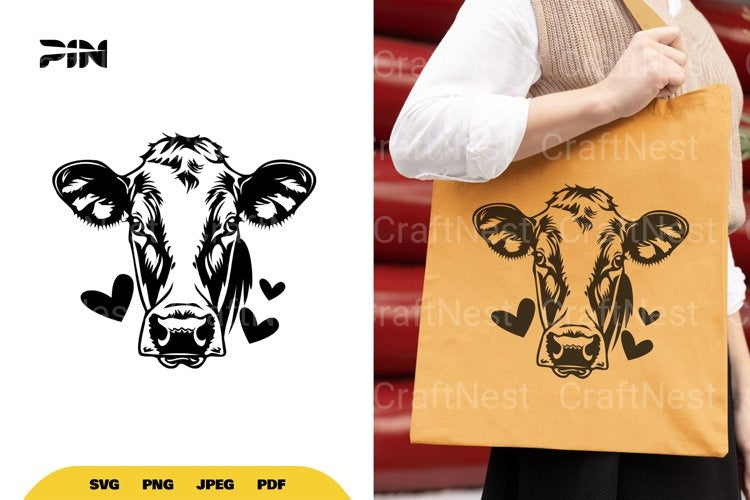 Lovely Cow SVG Bundle - CraftNest - Digital Crafting and Art