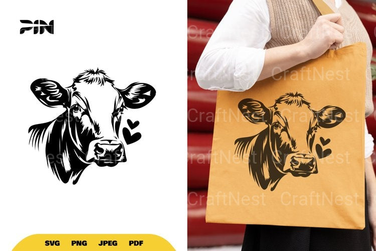 Lovely Cow SVG Bundle - CraftNest - Digital Crafting and Art