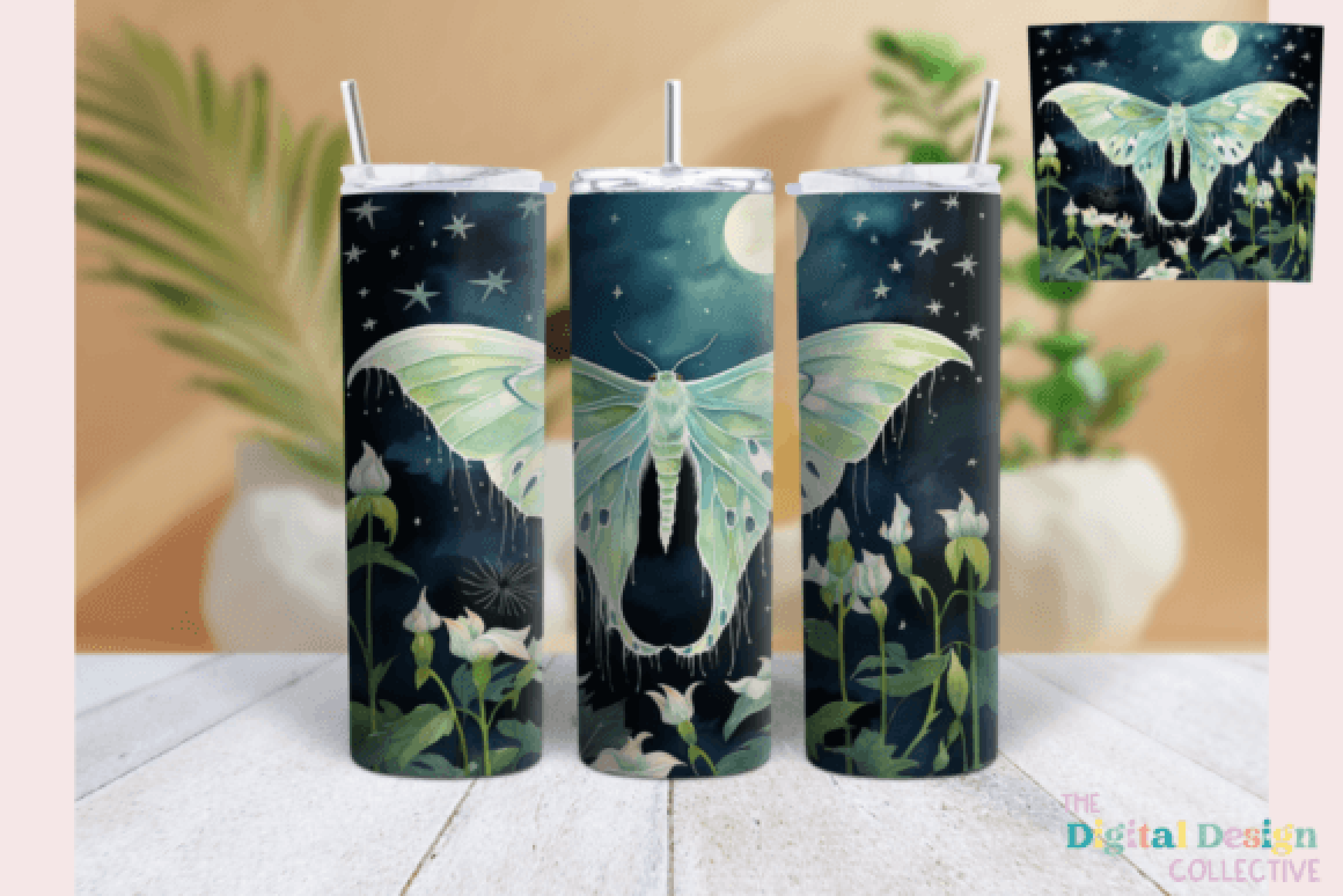 Luna Moth Tumbler Wrap Bundle