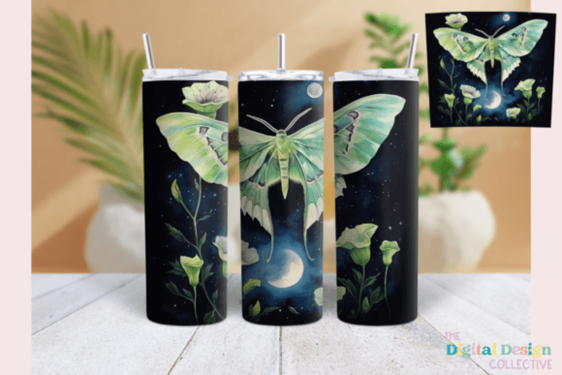 Luna Moth Tumbler Wrap Bundle