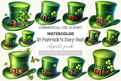 St Patrick's Day Hat Clipart Bundle - CraftNest - Digital Crafting and Art