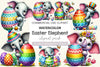 Easter Elephant Clipart Bundle