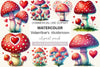 Valentine's Mushroom Clipart Bundle
