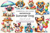 Summer Dog Clipart Bundle