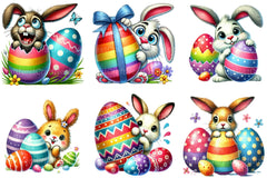 Easter Bunny Clipart Bundle 17 - CraftNest - Digital Crafting and Art