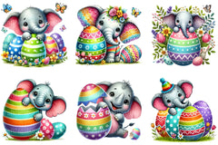 Easter Elephant Clipart Bundle - CraftNest - Digital Crafting and Art