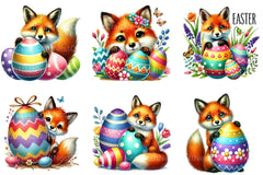 Easter Fox Clipart Bundle 2 - CraftNest - Digital Crafting and Art