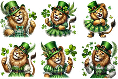 St Patrick's Day Lion Clipart Bundle - CraftNest - Digital Crafting and Art