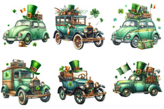 St Patrick's Day Car Clipart Bundle - CraftNest - Digital Crafting and Art