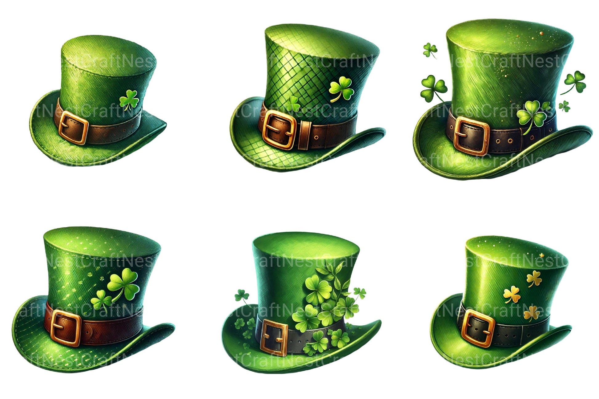 St Patrick's Day Hat Clipart Bundle - CraftNest - Digital Crafting and Art