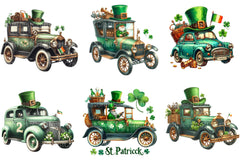 St Patrick's Day Car Clipart Bundle - CraftNest - Digital Crafting and Art