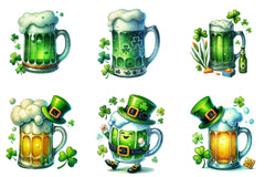 St Patrick's Beer Mug Clipart Bundle 2 - CraftNest - Digital Crafting and Art