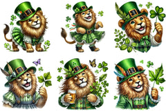 St Patrick's Day Lion Clipart Bundle - CraftNest - Digital Crafting and Art