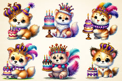 Mardi Gras Animal Clipart Bundle - CraftNest - Digital Crafting and Art