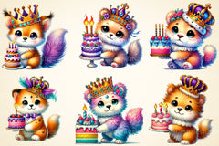 Mardi Gras Animal Clipart Bundle - CraftNest - Digital Crafting and Art