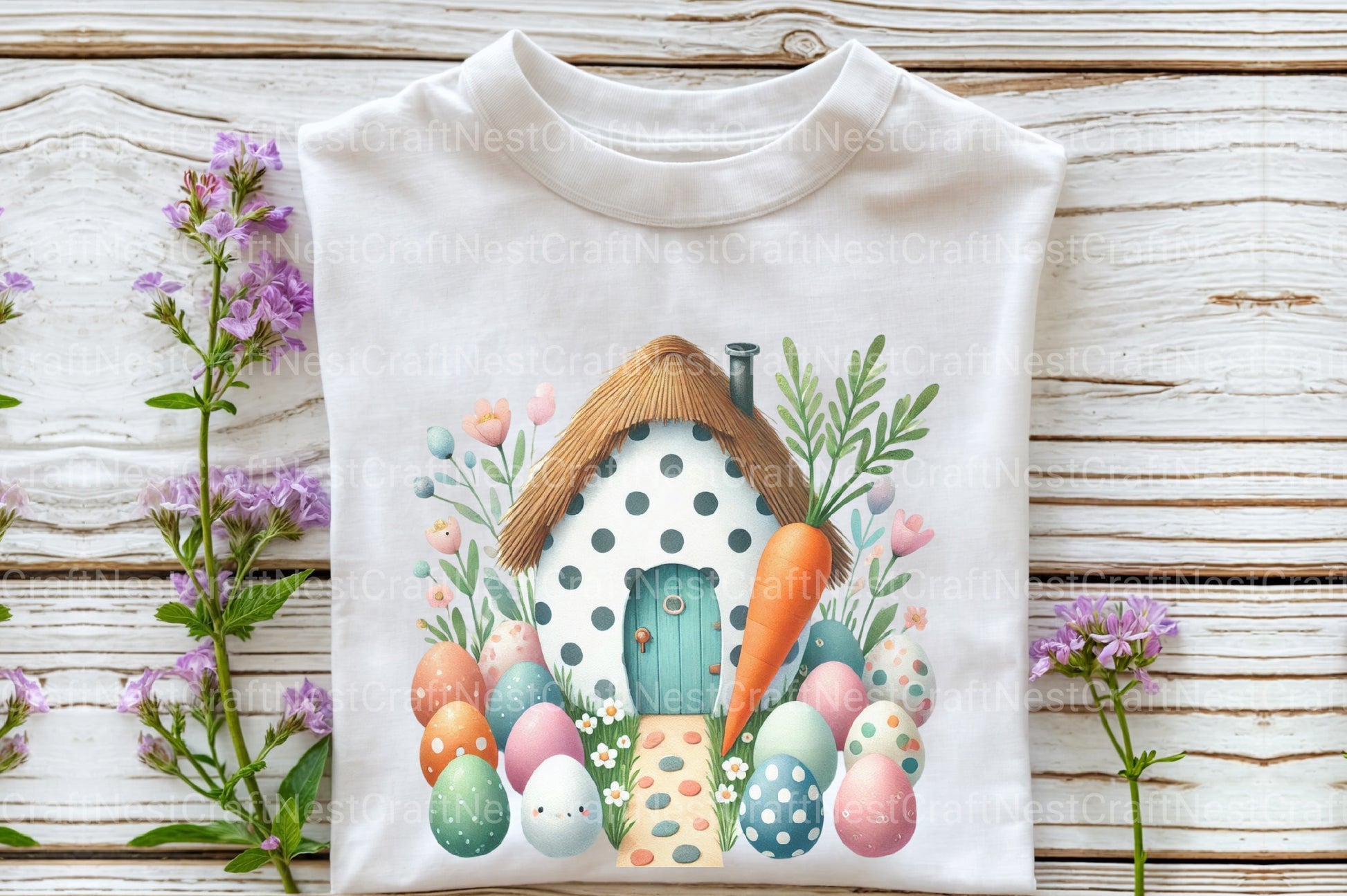 Easter Egg House Clipart Bundle - CraftNest - Digital Crafting and Art