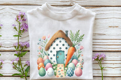 Easter Egg House Clipart Bundle - CraftNest - Digital Crafting and Art