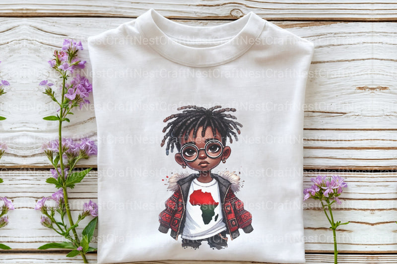 Black History Little Boys Clipart Bundle - CraftNest - Digital Crafting and Art