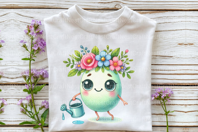 Funny Cartoon Easter Eggs Clipart Bundle - CraftNest - Digital Crafting and Art