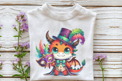 Mardi Gras Cartoon Dragon Clipart Bundle - CraftNest - Digital Crafting and Art