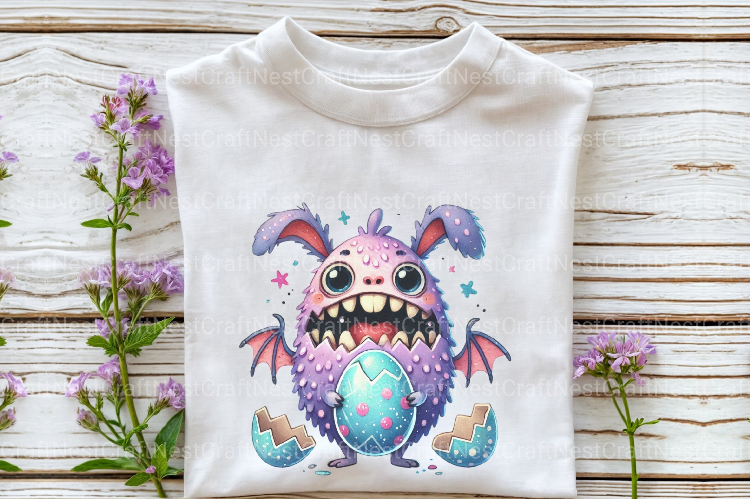 Easter Bunny Monster Clipart Bundle - CraftNest - Digital Crafting and Art