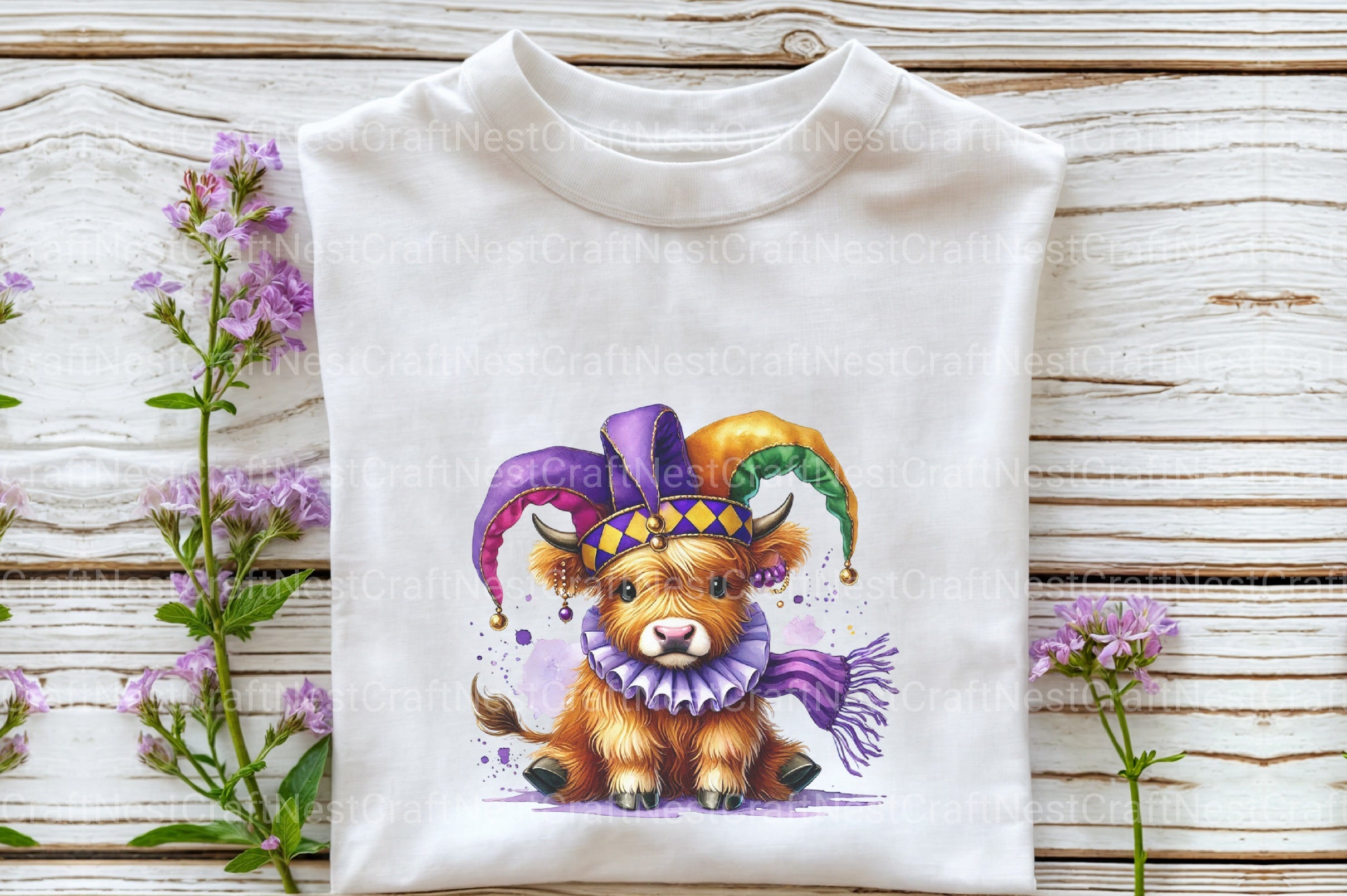 Highland Cow Clipart Bundle 12 - CraftNest - Digital Crafting and Art