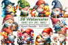 Gnomes with Small Animals Clipart Bundle 1