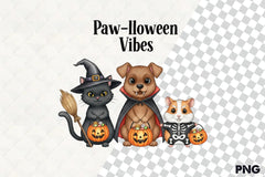 Halloween Pets & Pumpkins Clipart Bundle - CraftNest - Digital Crafting and Art