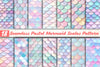 Seamless Pastel Mermaid Scales Pattern Digital Paper