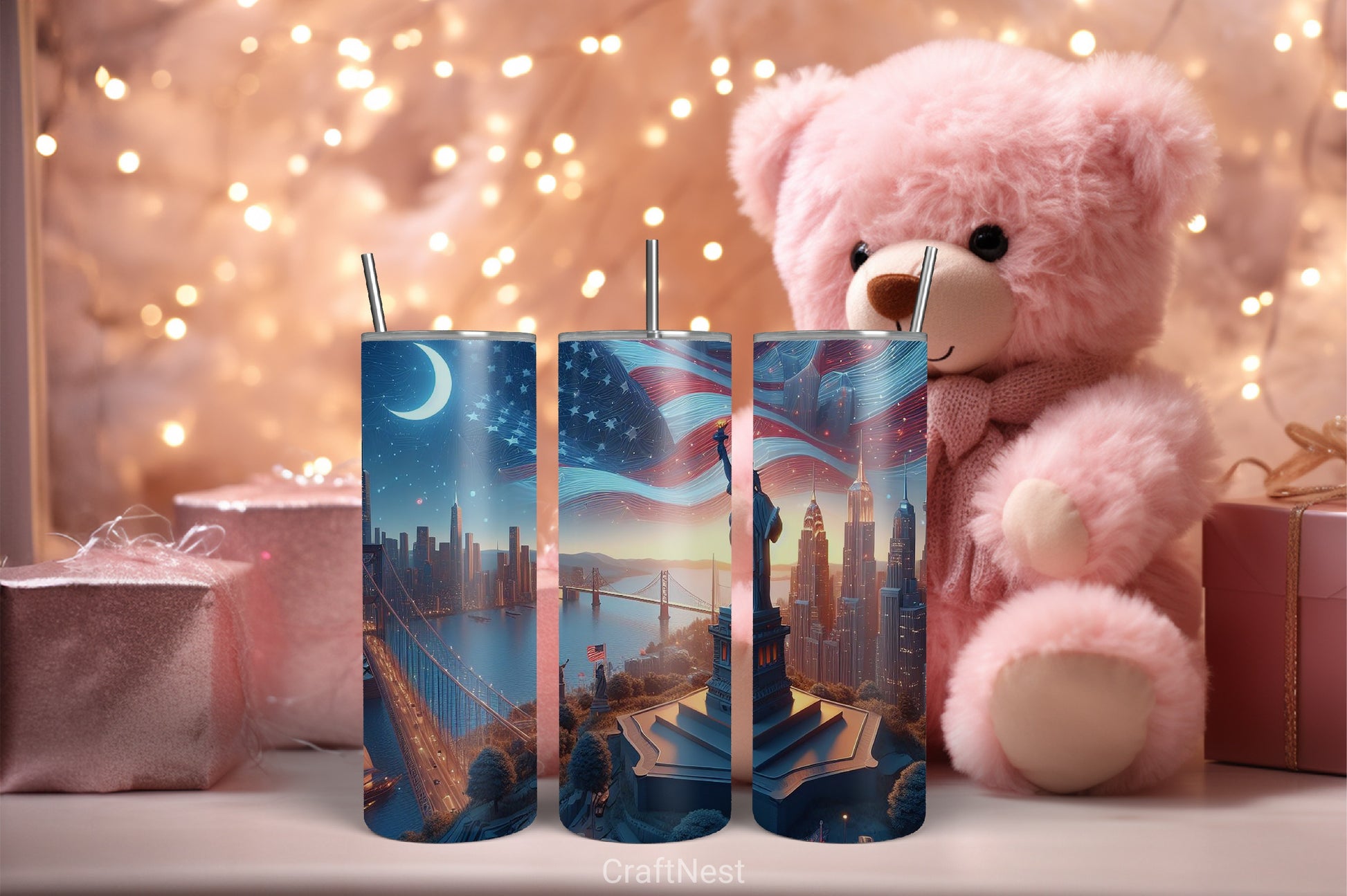 4th of July Tumbler Wrap Bundle 56 - CraftNest - Digital Crafting and Art