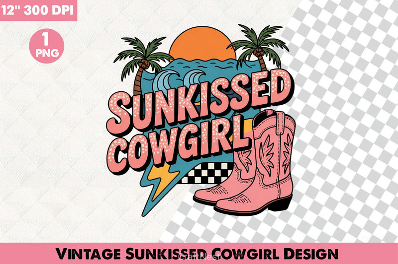 Vintage Sunkissed Cowgirl Clipart Bundle 2 - CraftNest - Digital Crafting and Art