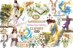 Christian Easter Clipart Bundle Collection - CraftNest - Digital Crafting and Art
