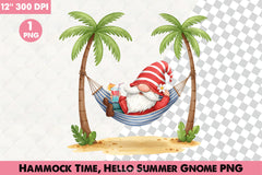 Hammock Time Summer Gnome Clipart Bundle - CraftNest - Digital Crafting and Art