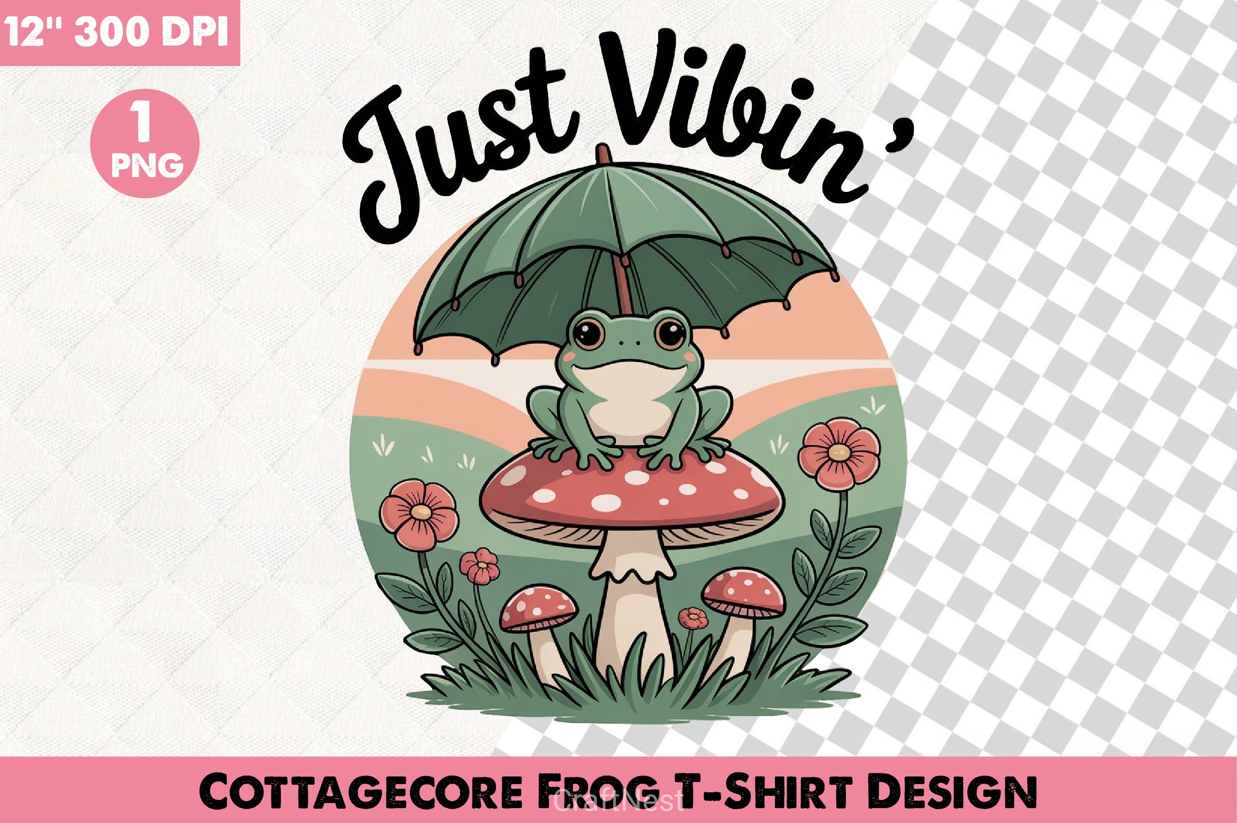 Cottagecore Frog T Shirt Clipart Bundle - CraftNest - Digital Crafting and Art
