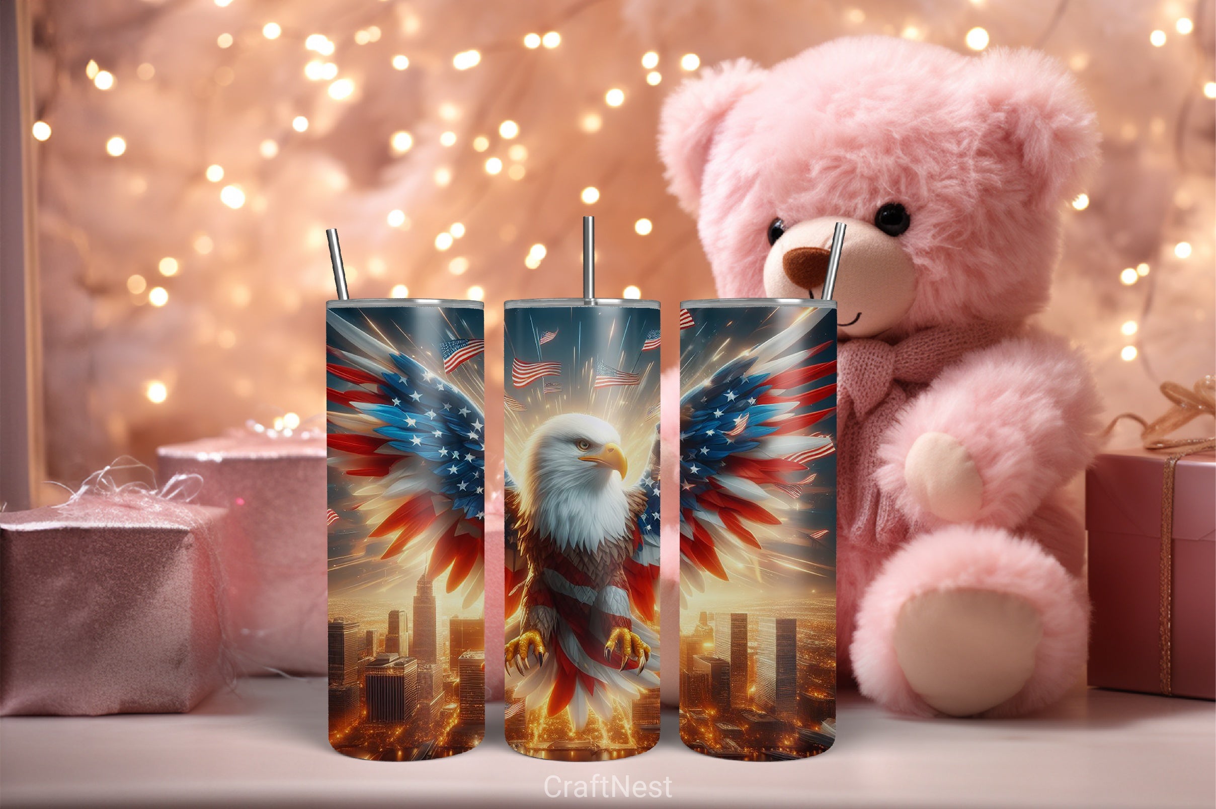 4th of July Tumbler Wrap Bundle 74 - CraftNest - Digital Crafting and Art