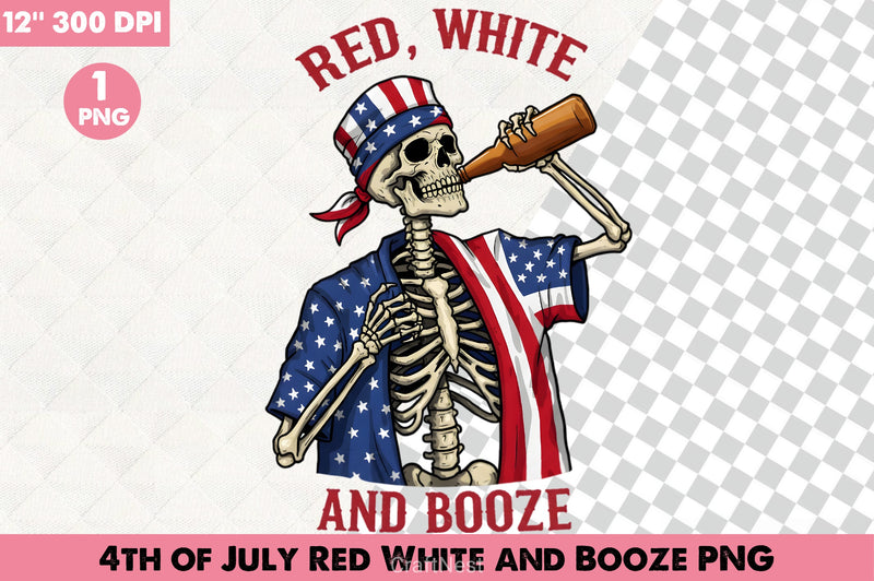 4th of July Booze Clipart Bundle - CraftNest - Digital Crafting and Art