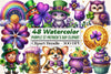 Purple St. Patrick's Day Clipart Bundle