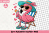 Cute Flamingo Clipart Bundle 4