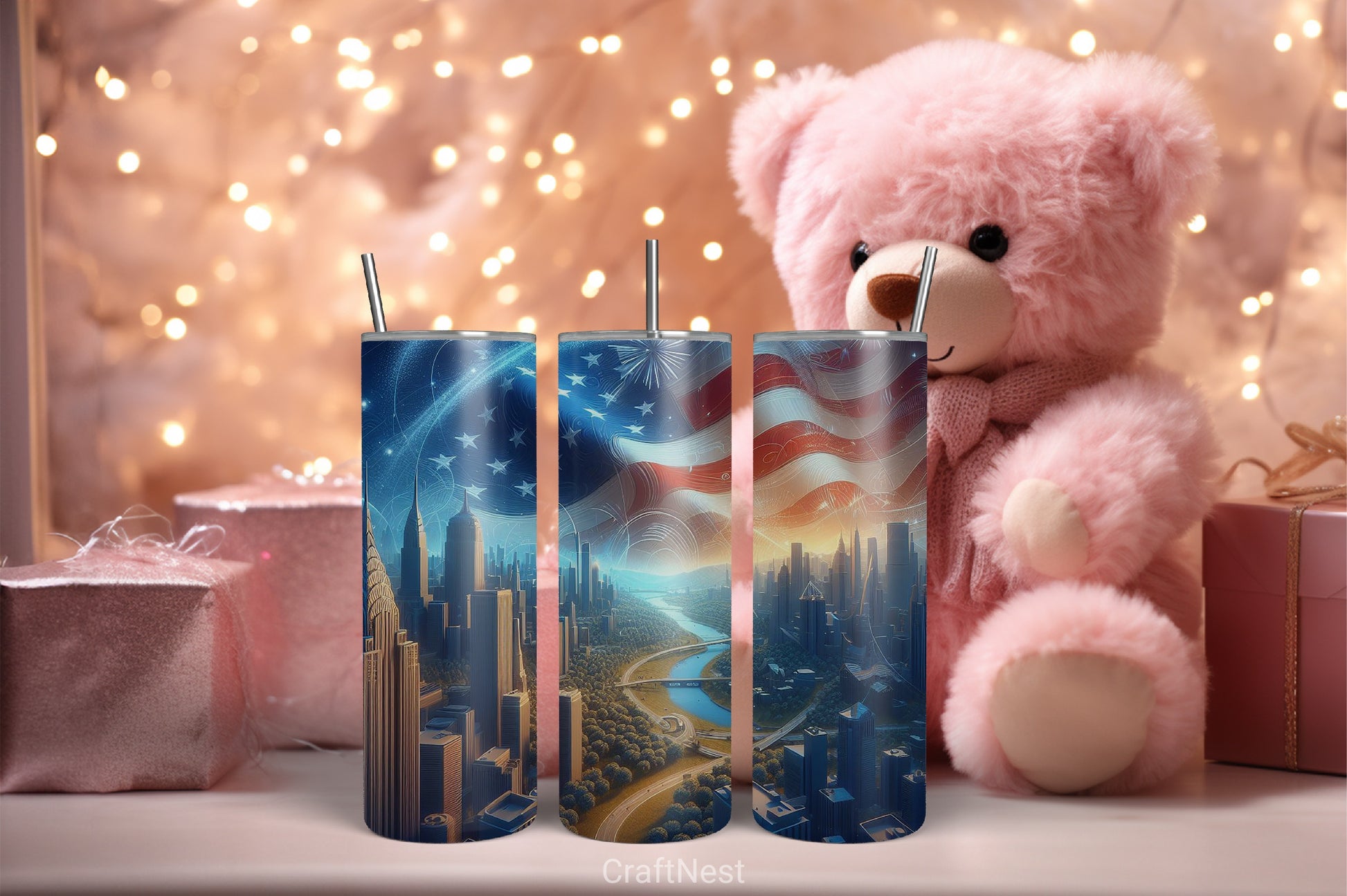 4th of July Tumbler Wrap Bundle 7 - CraftNest - Digital Crafting and Art