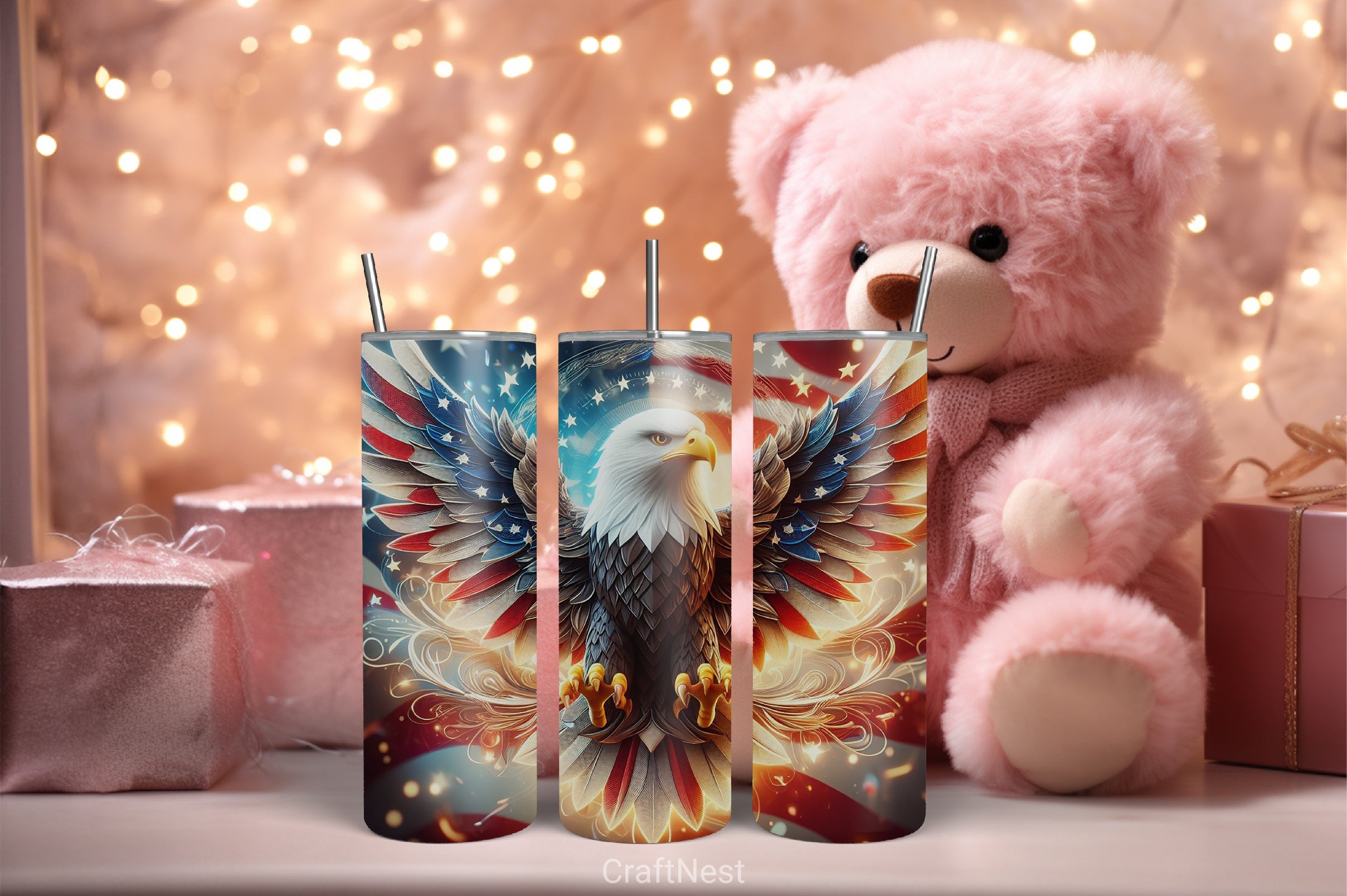 4th of July Tumbler Wrap Bundle 36 - CraftNest - Digital Crafting and Art