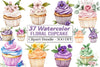 Floral Cupcake Clipart Bundle 99