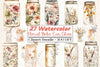 Floral Boho Can Glass Clipart Bundle