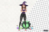 Edgy Witch Cauldron Clipart Bundle