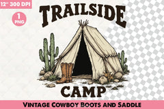 Vintage Cowboy Boots & Saddle Clipart Bundle - CraftNest - Digital Crafting and Art