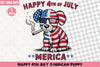 Happy 4th July Puppy Clipart Bundle