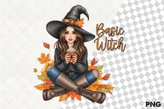Basic Witch Pumpkin Spice Clipart Bundle - CraftNest - Digital Crafting and Art