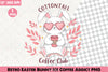 Retro Easter Bunny Iced Coffee Clipart