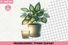 Housekeeping Spring Clipart Bundle 1 - CraftNest - Digital Crafting and Art