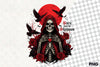Red Moon Skeleton & Crows Clipart Bundle