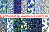 Blueberry Seamless Pattern Papers Digital